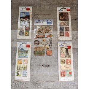 Scrapbooking 3D Canvas Stickers Country Girl Life Love Barn RETIRED - NEW #35